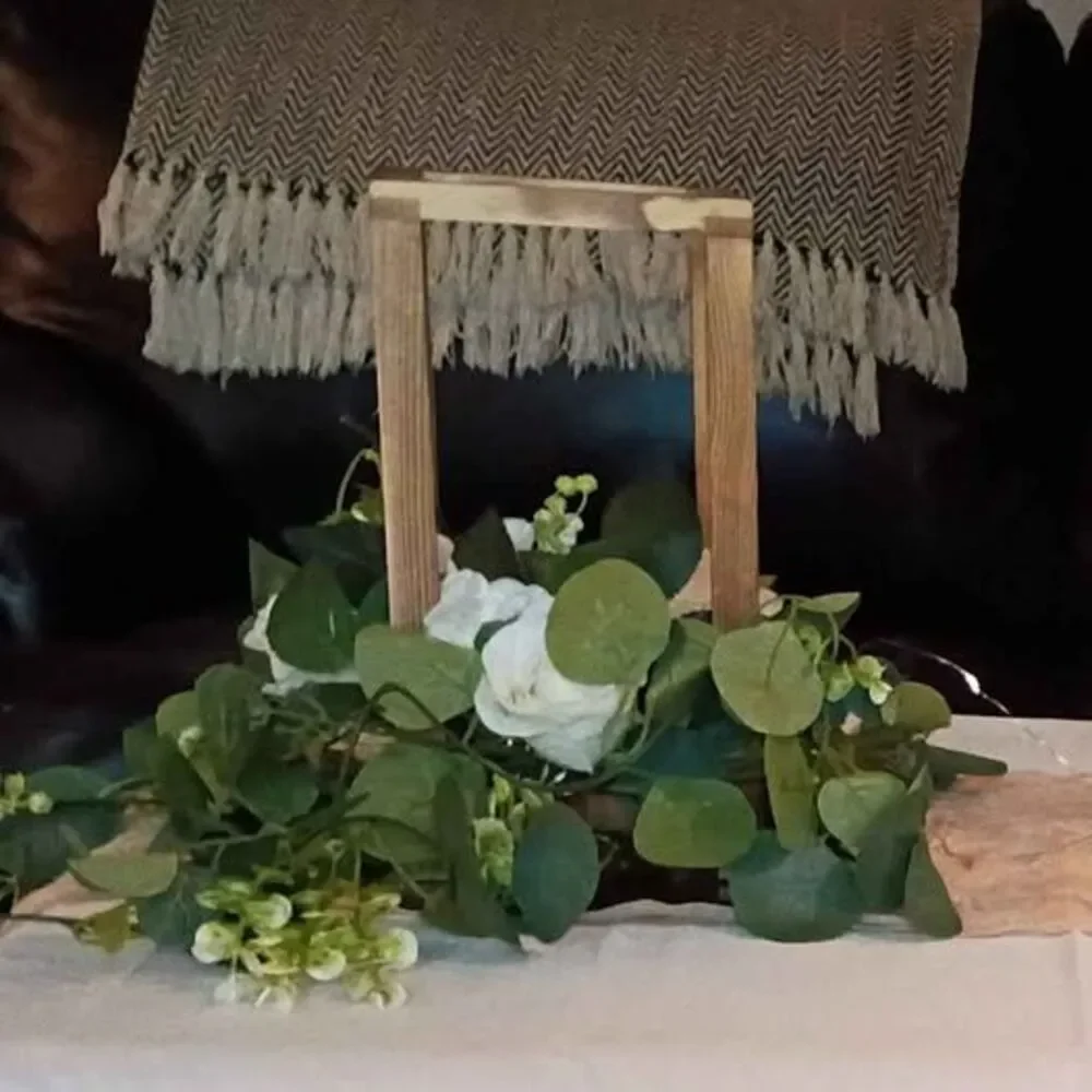 Wedding wooden centerpieces No flowers or candles